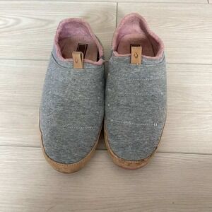 Olukai Lania Slip On Shoes‎ Women's Size 10 Gray Pink Comfortable Casual